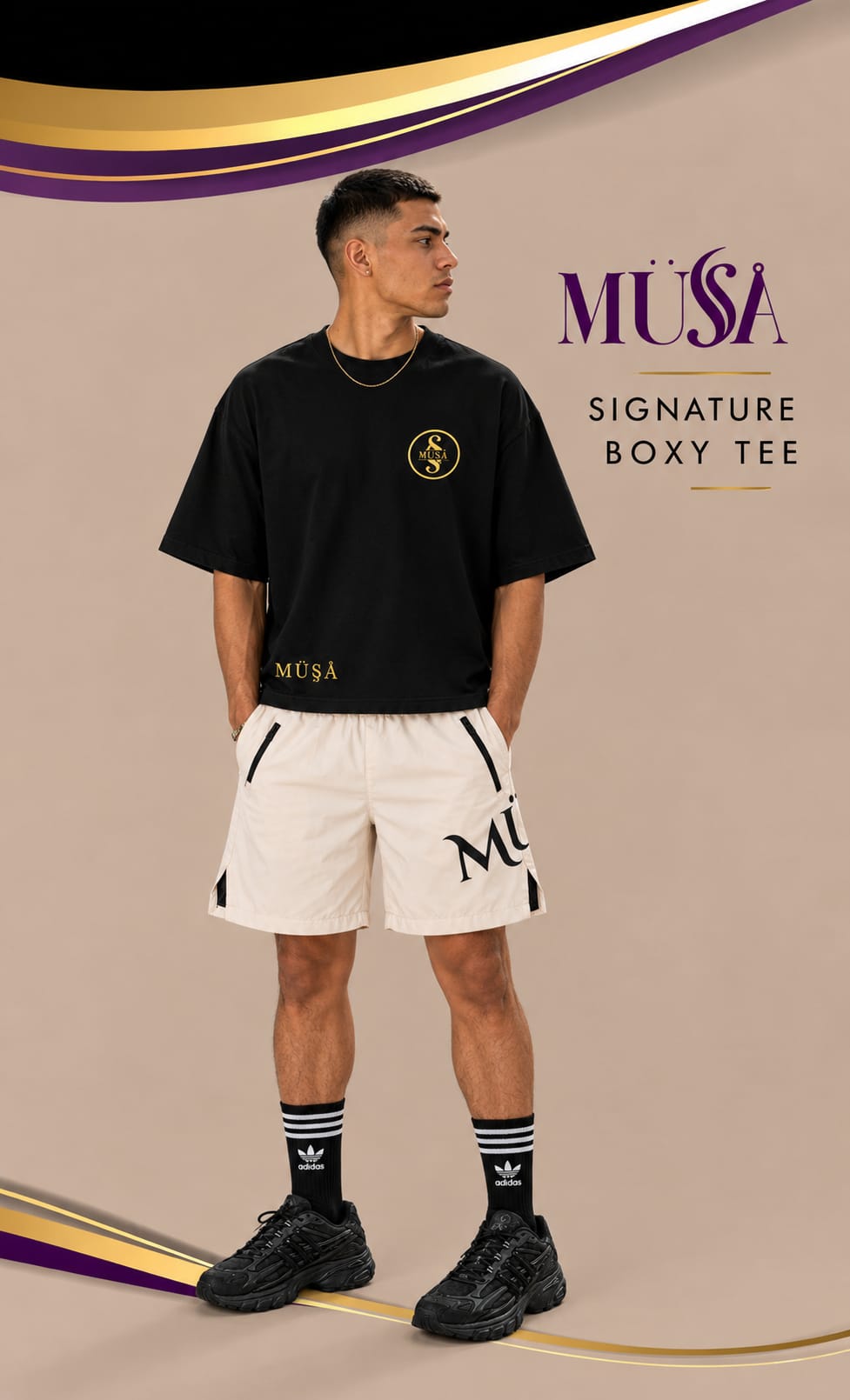 MÜ§Å Signature Retro Cropped Tee - MS000001