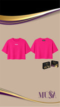 MÜ§Å Marea Pink Edition Oversize Crop Top - MS000017