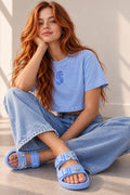 MÜ§Å Glow Under Pressure Bioluminescence Oversize Crop Top - MS000012