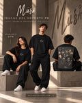 MÜ§Å ÍDOLOS DEL DEPORTE PR BLACK CLASSIC OVERSIZED TEE - MS000060