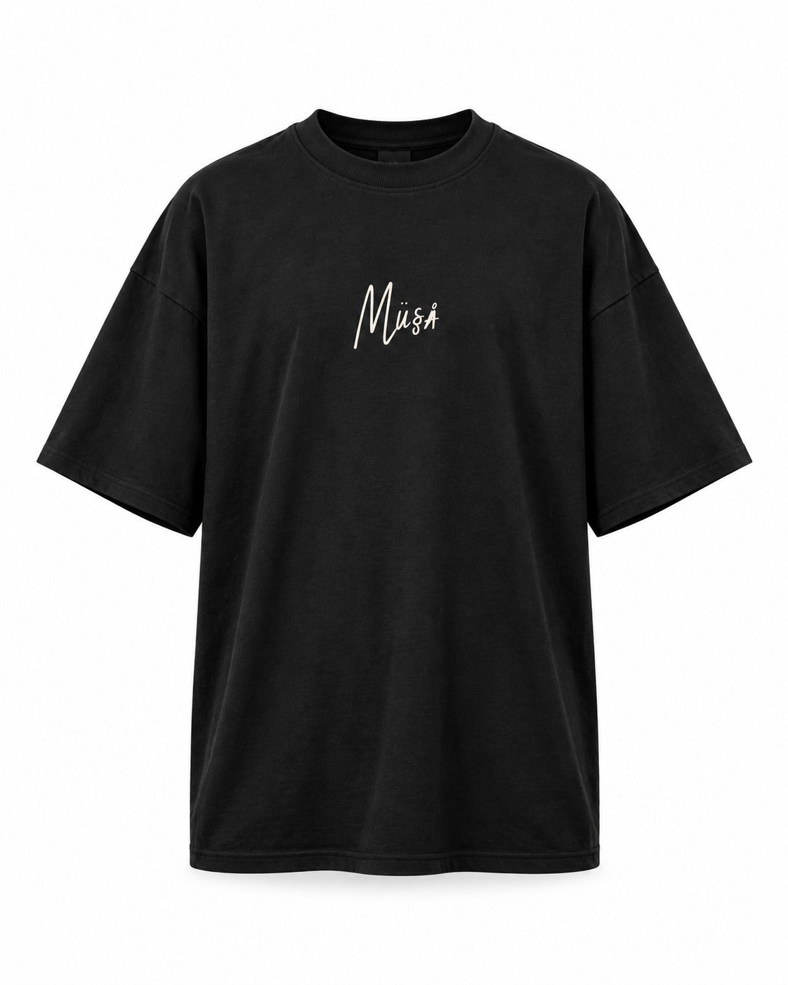 MÜ§Å ÍDOLOS DEL DEPORTE PR BLACK CLASSIC OVERSIZED TEE - MS000060